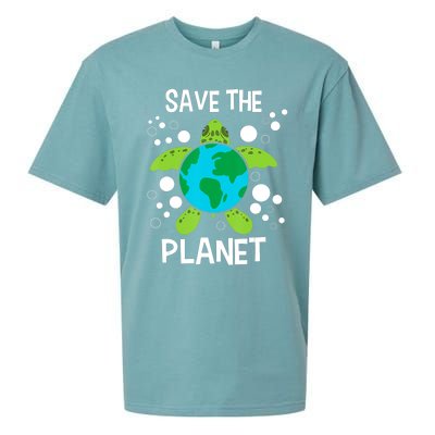 Save The Planet Environmental Protection Earth Day Climate Sueded Cloud Jersey T-Shirt