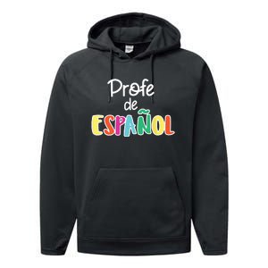 Spanish Teacher Profe De Espaol Spanish Class Performance Fleece Hoodie