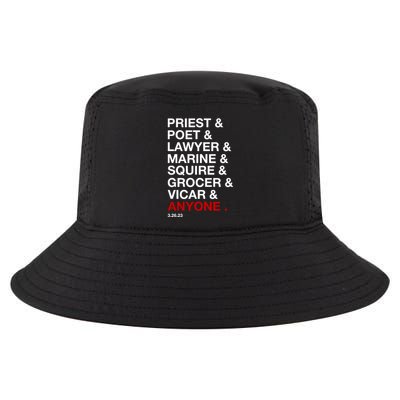 Sweeney Todd Priest Poet Lawyer Marine Squire Grocer Vicar Anyone Cool Comfort Performance Bucket Hat