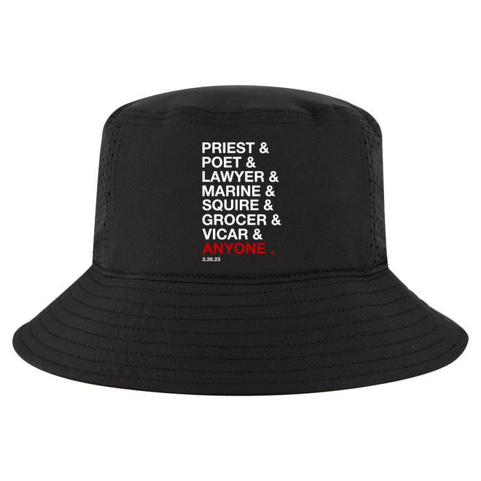 Sweeney Todd Priest Poet Lawyer Marine Squire Grocer Vicar Anyone Cool Comfort Performance Bucket Hat