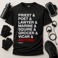 Sweeney Todd Priest Poet Lawyer Marine Squire Grocer Vicar Anyone Cooling Performance Crew T-Shirt