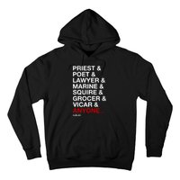 Sweeney Todd Priest Poet Lawyer Marine Squire Grocer Vicar Anyone Hoodie