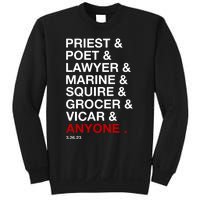 Sweeney Todd Priest Poet Lawyer Marine Squire Grocer Vicar Anyone Sweatshirt