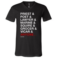 Sweeney Todd Priest Poet Lawyer Marine Squire Grocer Vicar Anyone V-Neck T-Shirt