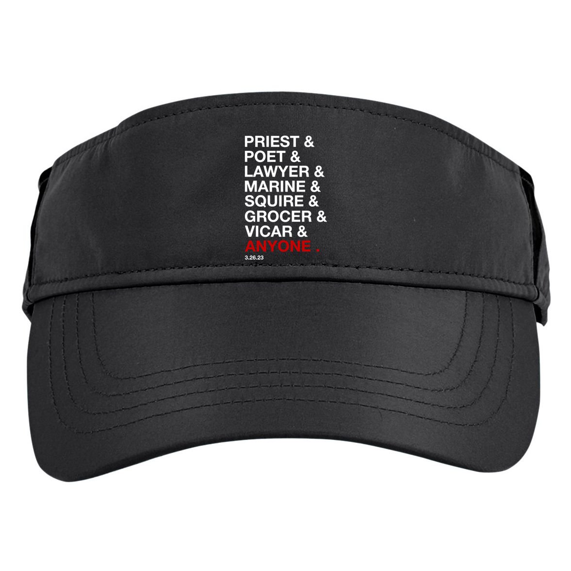 Sweeney Todd Priest Poet Lawyer Marine Squire Grocer Vicar Anyone Adult Drive Performance Visor