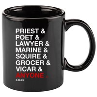 Sweeney Todd Priest Poet Lawyer Marine Squire Grocer Vicar Anyone 11oz C Handle Ceramic Mug