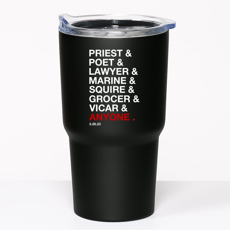 Sweeney Todd Priest Poet Lawyer Marine Squire Grocer Vicar Anyone Tumbler