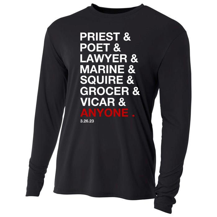 Sweeney Todd Priest Poet Lawyer Marine Squire Grocer Vicar Anyone Cooling Performance Long Sleeve Crew