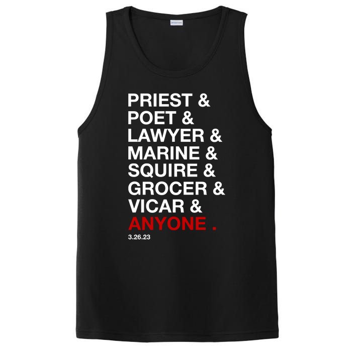 Sweeney Todd Priest Poet Lawyer Marine Squire Grocer Vicar Anyone PosiCharge Competitor Tank