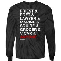 Sweeney Todd Priest Poet Lawyer Marine Squire Grocer Vicar Anyone Tie-Dye Long Sleeve Shirt