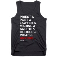 Sweeney Todd Priest Poet Lawyer Marine Squire Grocer Vicar Anyone Tank Top