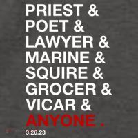 Sweeney Todd Priest Poet Lawyer Marine Squire Grocer Vicar Anyone Vector Backpack