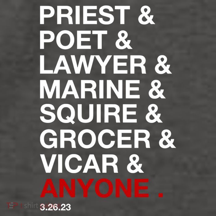 Sweeney Todd Priest Poet Lawyer Marine Squire Grocer Vicar Anyone Vector Backpack