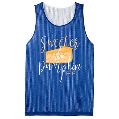 Sweeter Than Pumpkin Pie Baking Baker Dessert Meaningful Gift Mesh Reversible Basketball Jersey Tank