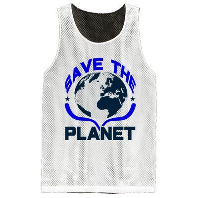 Save The Planet Mesh Reversible Basketball Jersey Tank