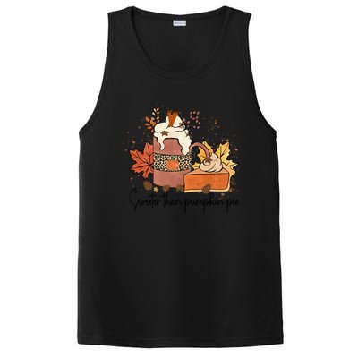 Sweeter Than Pumpkin Pie Funny Halloween Thanksgiving Gift PosiCharge Competitor Tank