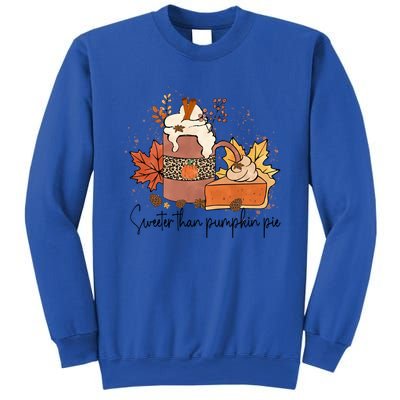 Sweeter Than Pumpkin Pie Funny Halloween Thanksgiving Gift Sweatshirt