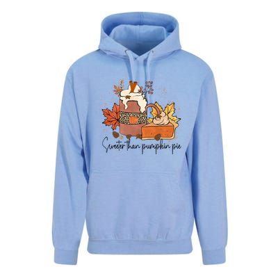 Sweeter Than Pumpkin Pie Funny Halloween Thanksgiving Gift Unisex Surf Hoodie