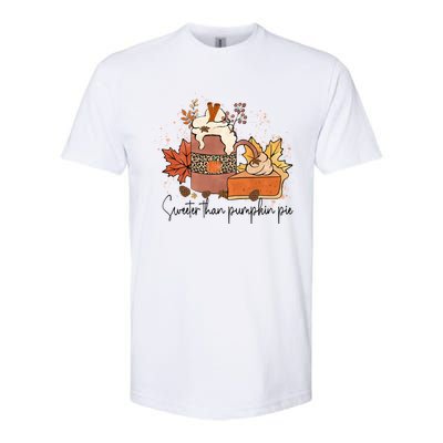 Sweeter Than Pumpkin Pie Funny Halloween Thanksgiving Gift Softstyle CVC T-Shirt