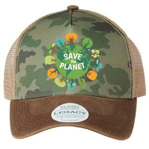 Save The Planet Earth Day Nature Legacy Tie Dye Trucker Hat