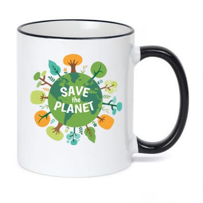 Save The Planet Earth Day Nature 11oz Black Color Changing Mug