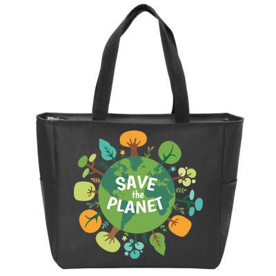 Save The Planet Earth Day Nature Zip Tote Bag