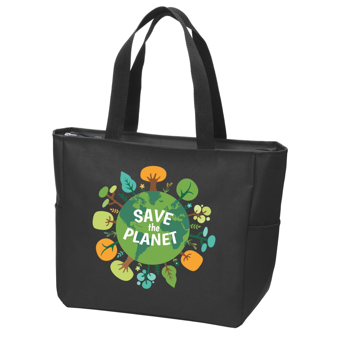 Save The Planet Earth Day Nature Zip Tote Bag