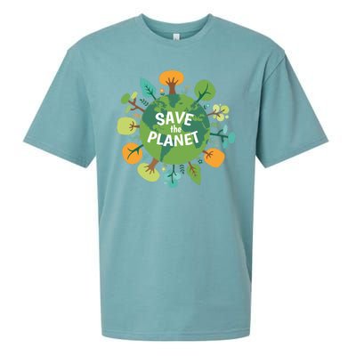 Save The Planet Earth Day Nature Sueded Cloud Jersey T-Shirt