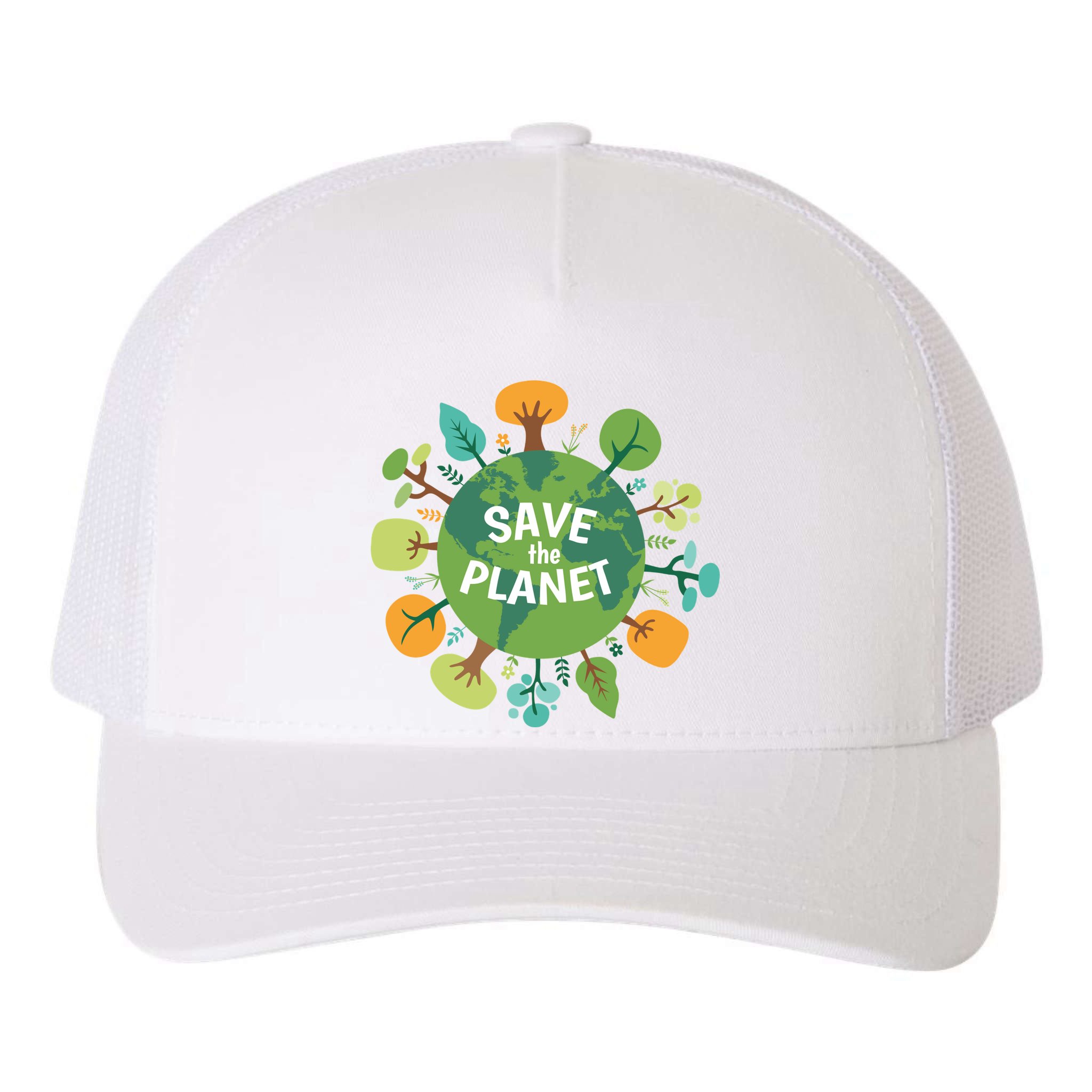 Save The Planet Earth Day Nature Yupoong Adult 5-Panel Trucker Hat