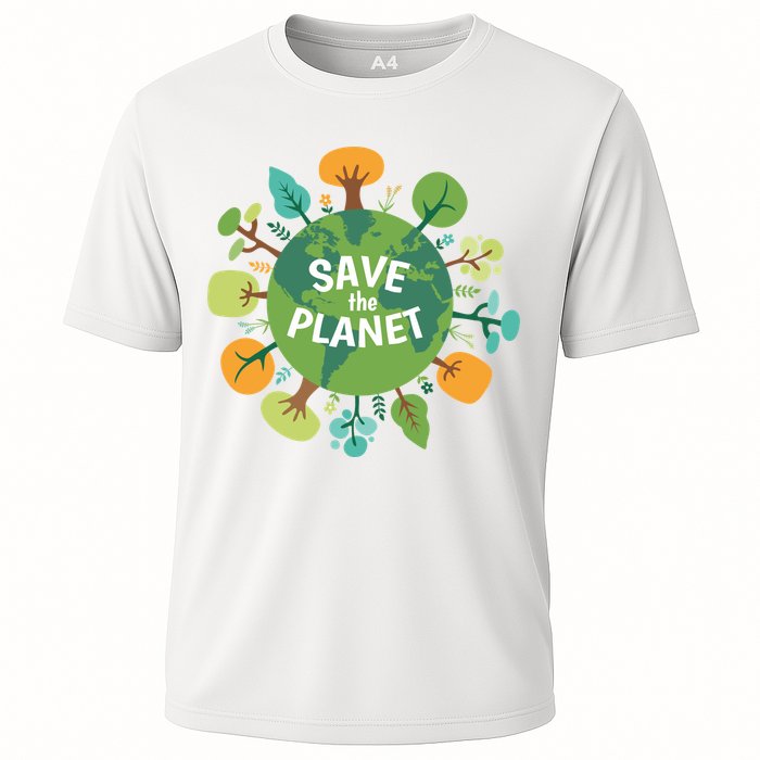 Save The Planet Earth Day Nature Cooling Performance Crew T-Shirt