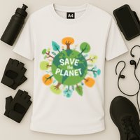 Save The Planet Earth Day Nature Cooling Performance Crew T-Shirt