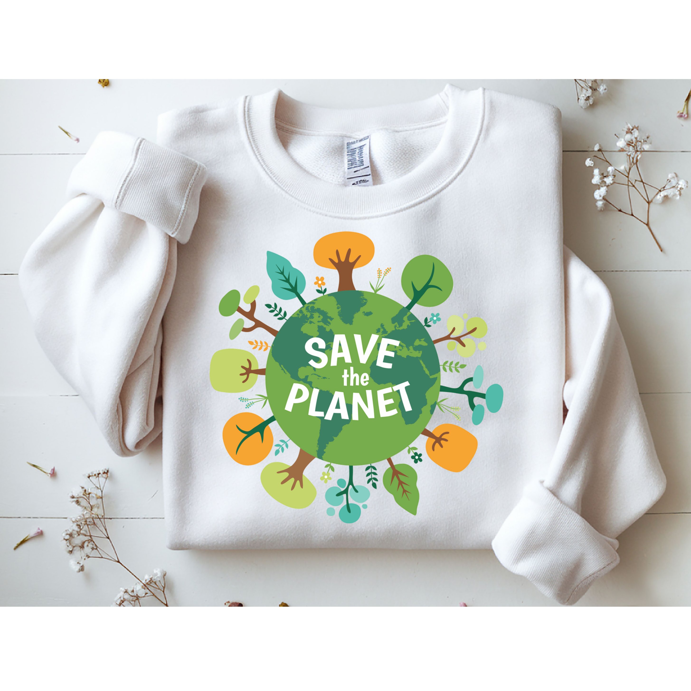 Save The Planet Earth Day Nature Sweatshirt