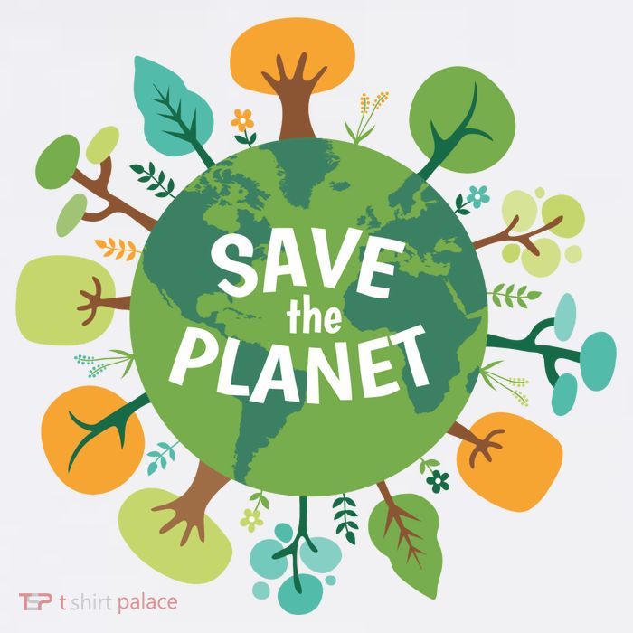 Save The Planet Earth Day Nature Button