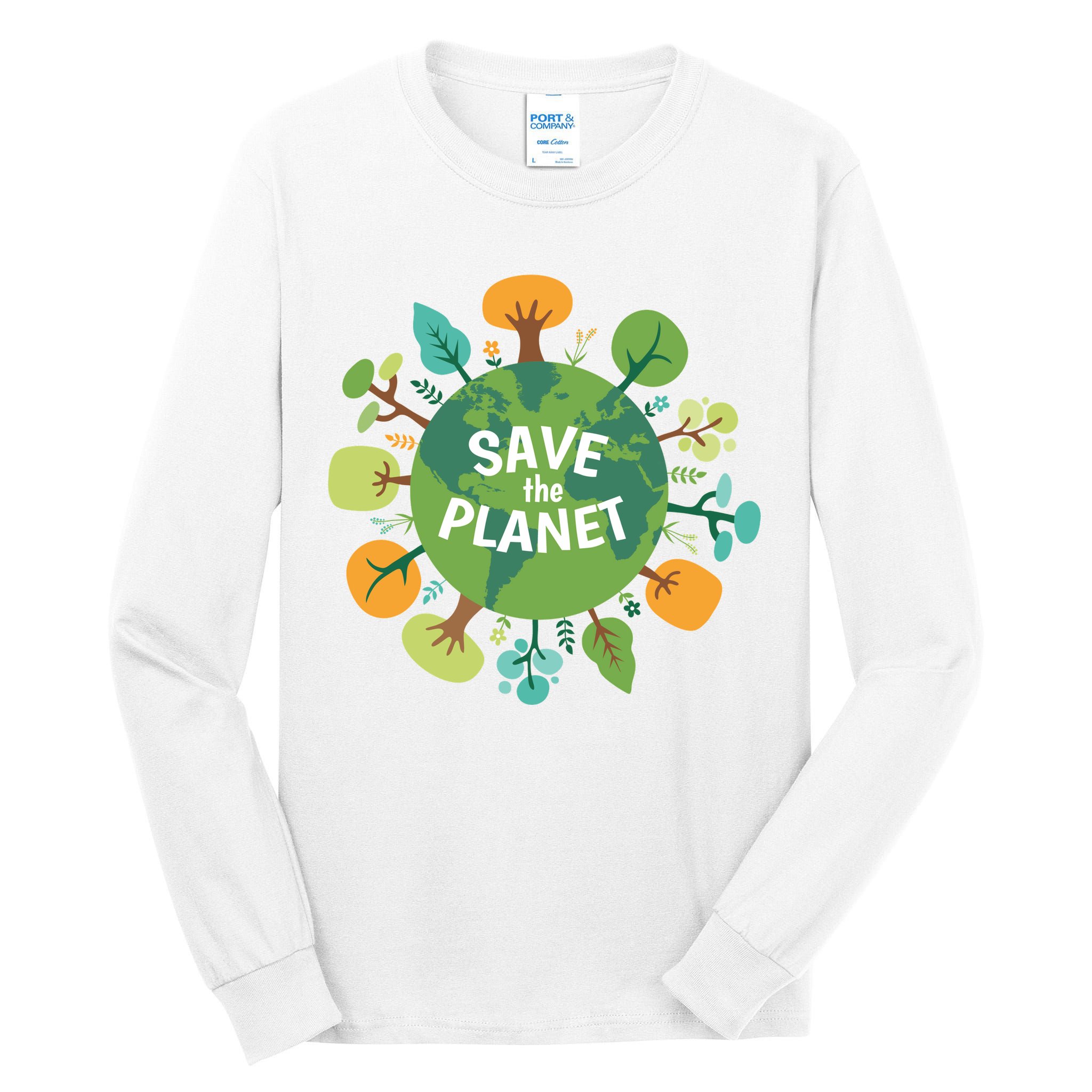 Save The Planet Earth Day Nature Tall Long Sleeve T-Shirt