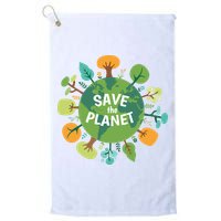 Save The Planet Earth Day Nature Golf Towel