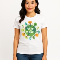 Save The Planet Earth Day Nature Womens T-Shirt