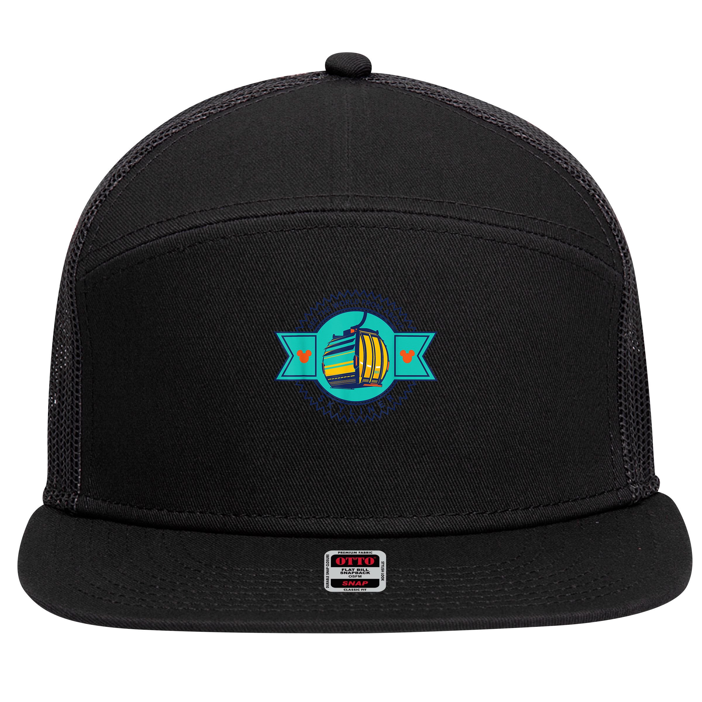 Skyliner Theme Park Ride Mouse Ears Magical Vacation 7 Panel Mesh Trucker Snapback Hat