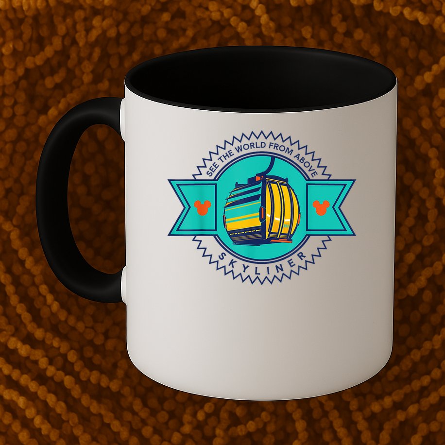 Skyliner Theme Park Ride Mouse Ears Magical Vacation Mug