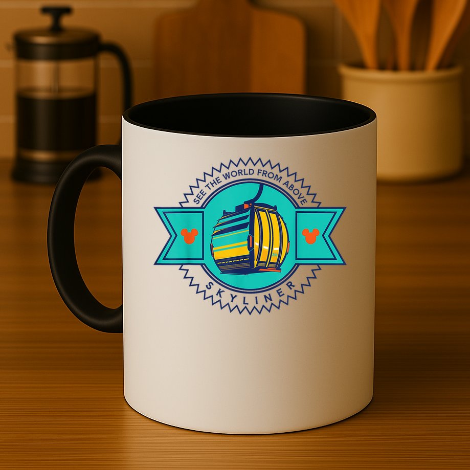 Skyliner Theme Park Ride Mouse Ears Magical Vacation Mug