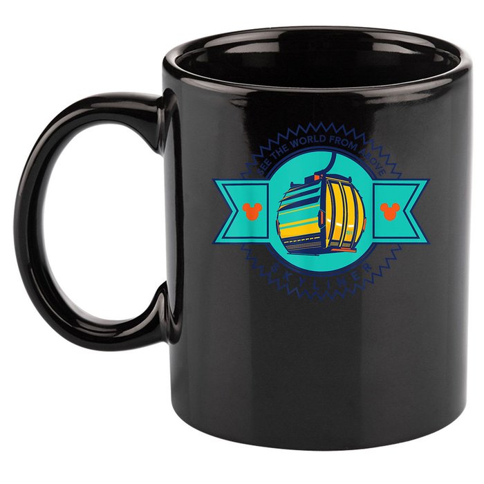 Skyliner Theme Park Ride Mouse Ears Magical Vacation 11oz C Handle Ceramic Mug