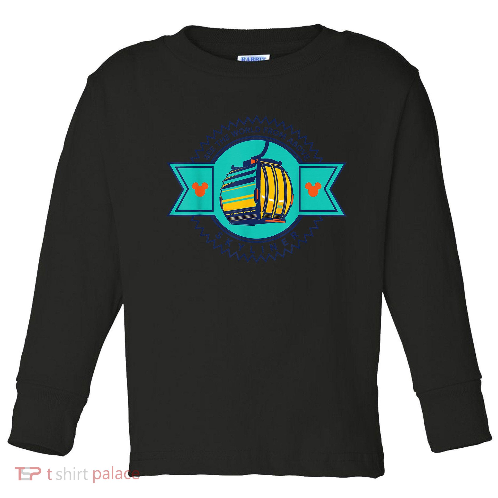 Skyliner Theme Park Ride Mouse Ears Magical Vacation Toddler Long Sleeve Shirt