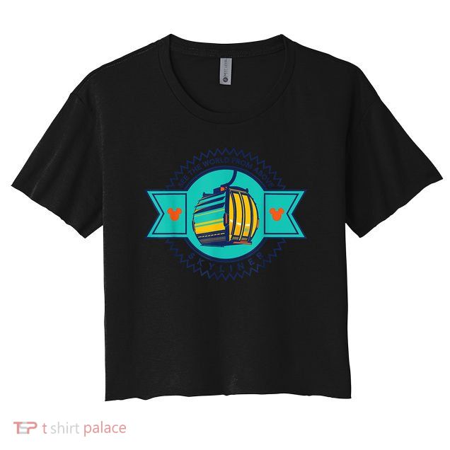Skyliner Theme Park Ride Mouse Ears Magical Vacation Crop Top