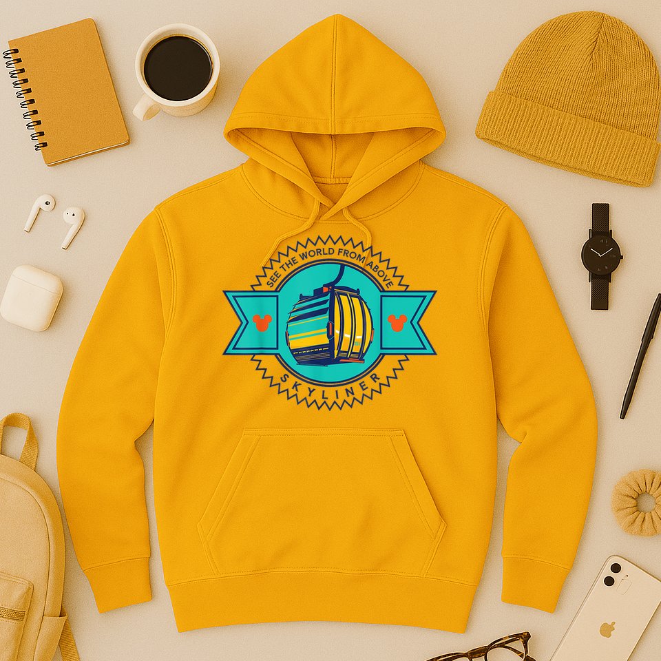 Skyliner Theme Park Ride Mouse Ears Magical Vacation Hoodie
