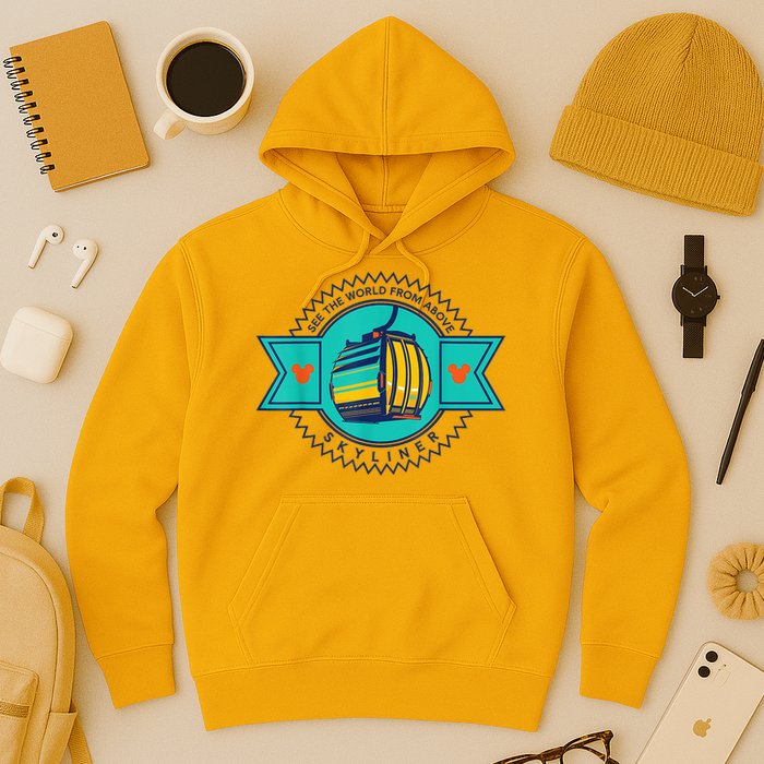 Skyliner Theme Park Ride Mouse Ears Magical Vacation Hoodie