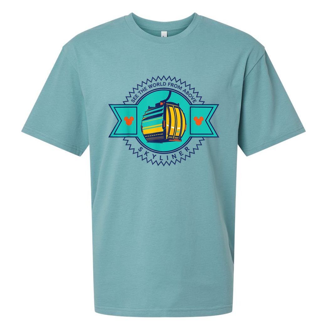 Skyliner Theme Park Ride Mouse Ears Magical Vacation Sueded Cloud Jersey T-Shirt