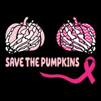 Save The Pumpkins Breast Cancer Awareness Ribbon 16 in Basic Backpack
