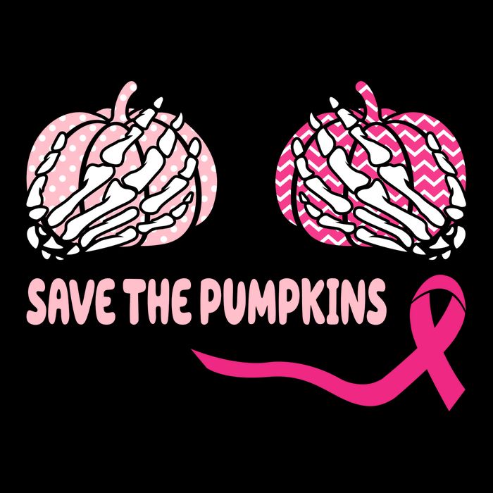 Save The Pumpkins Breast Cancer Awareness Ribbon 16 in Basic Backpack