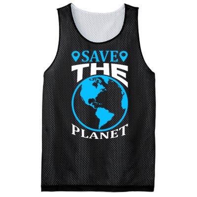 Save The Planet Mesh Reversible Basketball Jersey Tank