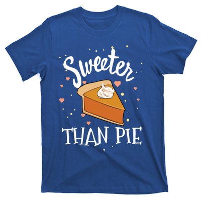 Sweeter Than Pie Halloween Pumpkin Thanksgiving Gift T-Shirt