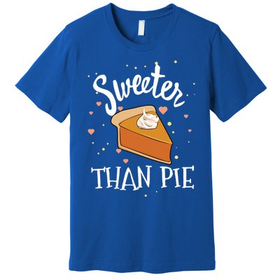 Sweeter Than Pie Halloween Pumpkin Thanksgiving Gift Premium T-Shirt